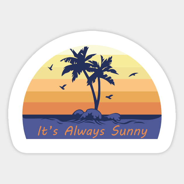 Its Always Sunny Sticker by dddesign